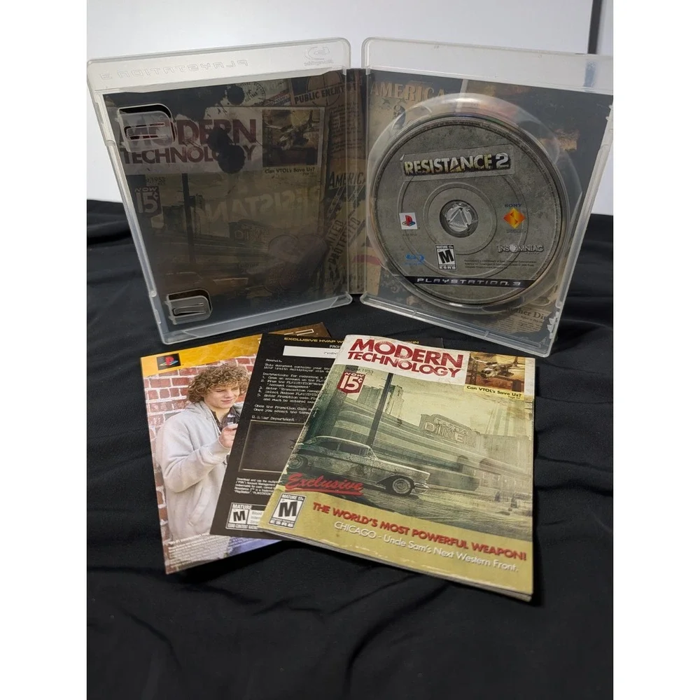 Resistance 2 Sony PlayStation 3 PS3 2008 CIB Complete Physical Shooter Insomniac